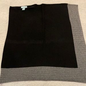 Gray and Black, One Size, Poncho